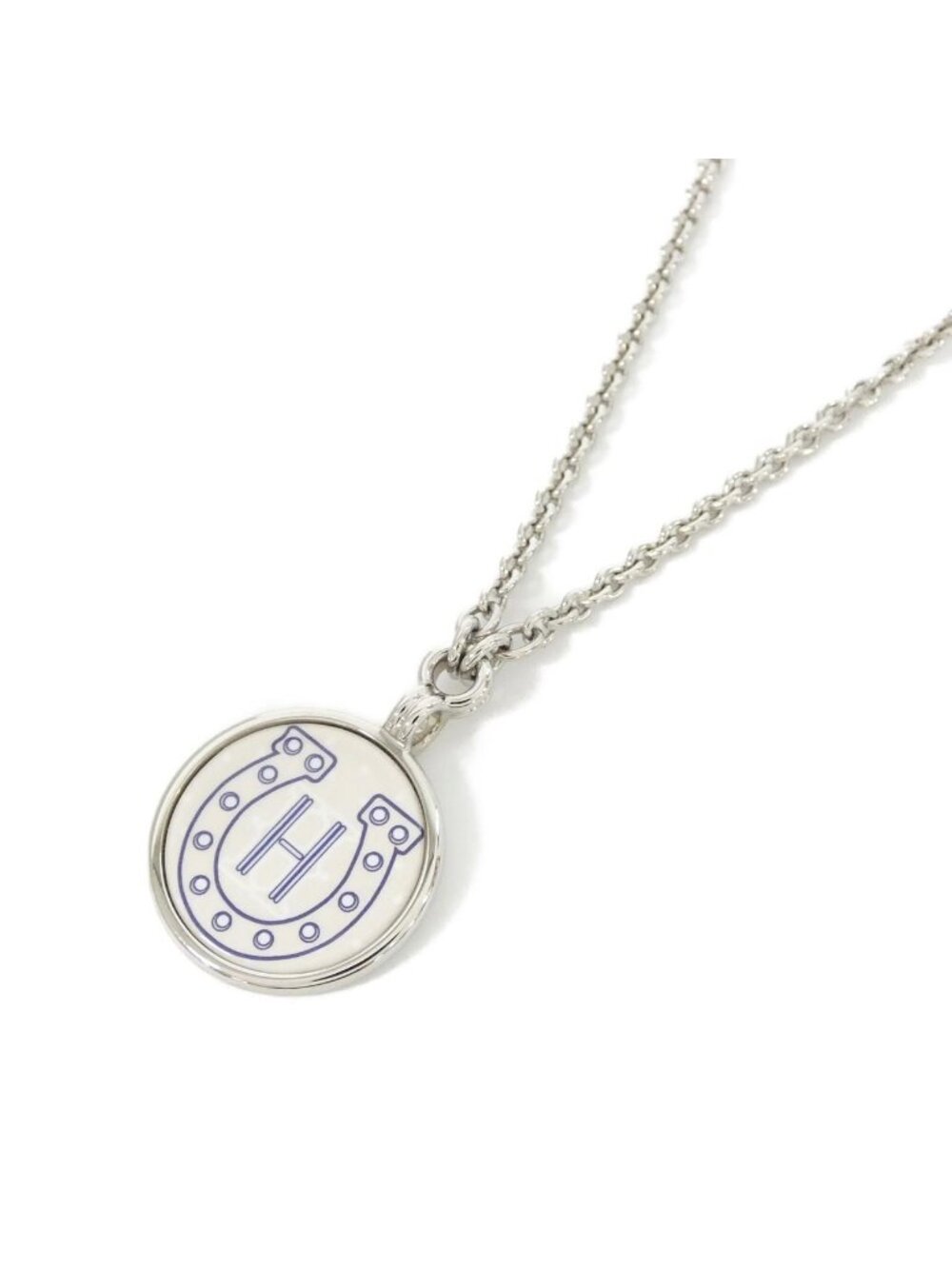 Hermes Horses Inn Bandana Medaille PM Necklace